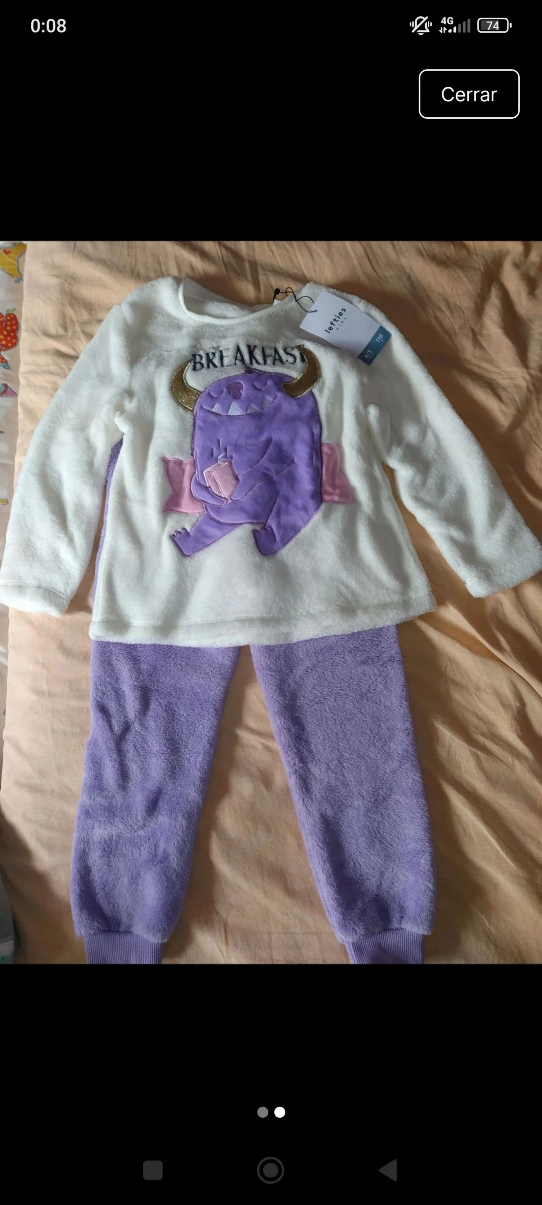 Pijama coralina niña 4-5 años nuevo Lefties